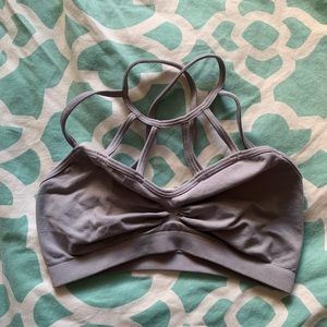 LF Stores Purple Halter Bralette Cage